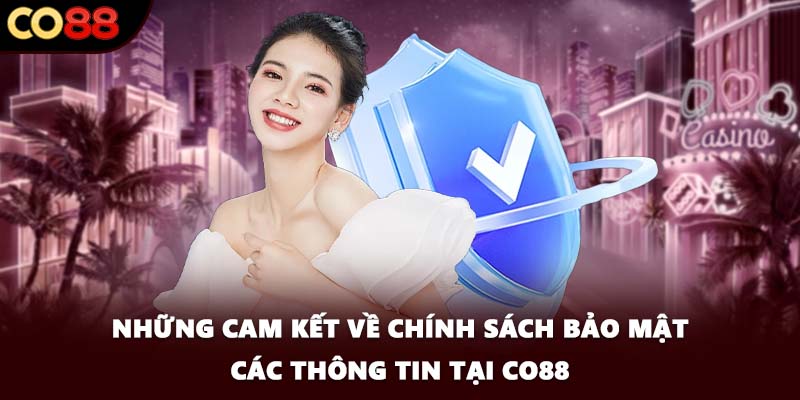Những cam kết về chính sách bảo mật các thông tin tại CO88