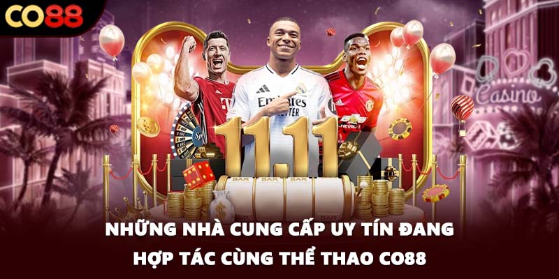 Những nhà cung cấp uy tín đang hợp tác cùng thể thao CO88