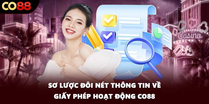 Sơ lược đôi nét thông tin về giấy phép hoạt động CO88